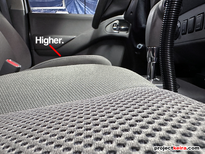 2015 Frontier SV - How To Raise The Front Seat Cushion Height